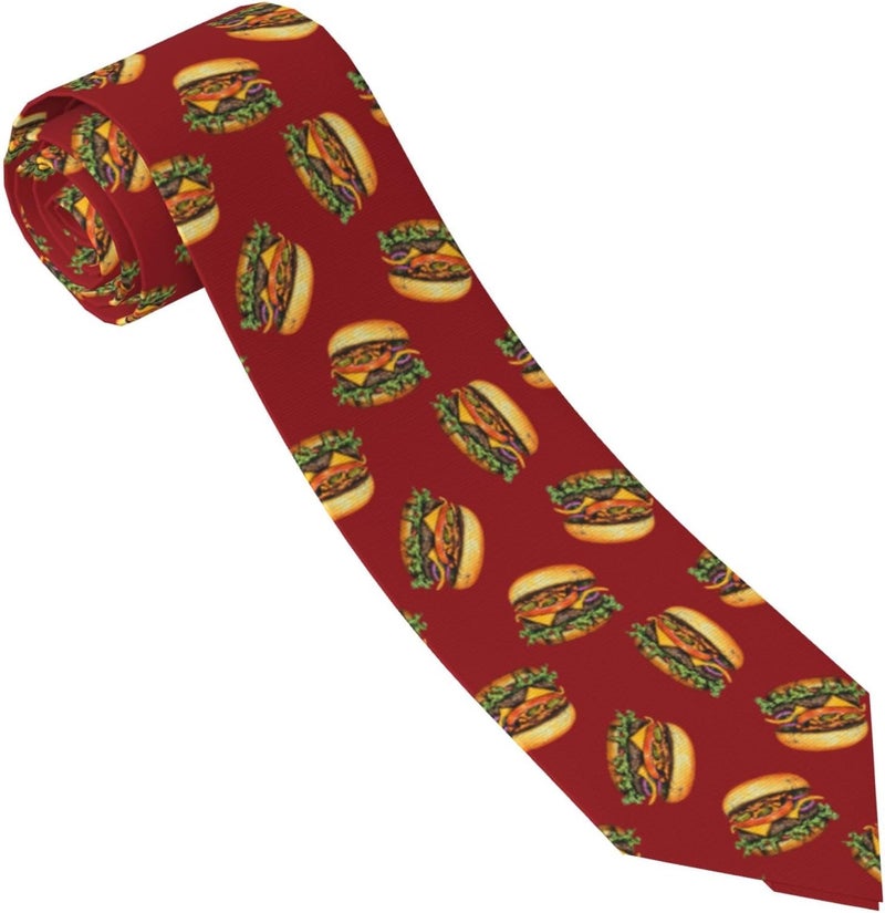 Yilad Tie for Men and Boy Novelty Fun Full Print Men's Necktie Skinny Fashion Narrow Wide - Image 1